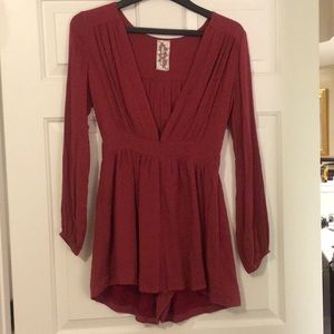 Long sleeve romper